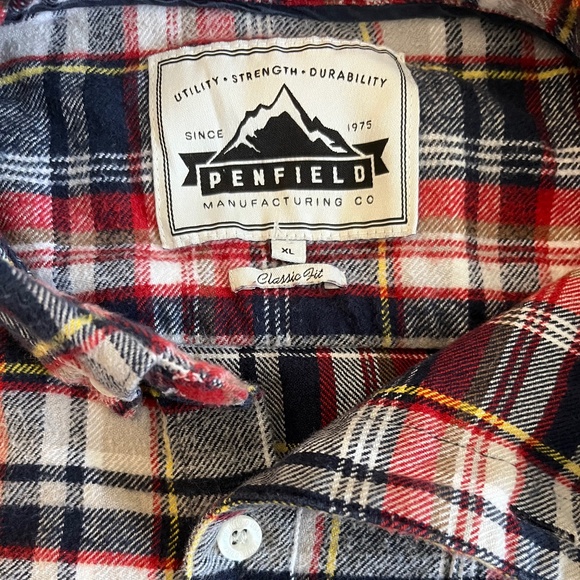 SOLD!!! Penfield Flannel Plaid Button Down - Picture 2 of 4